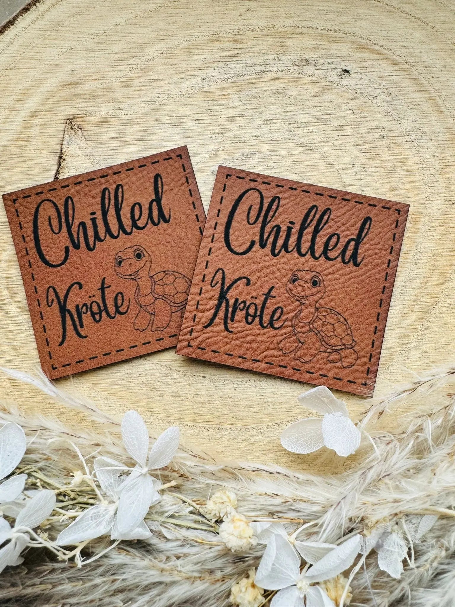 Kunstleder Label chilled Kröte Fylou's Style