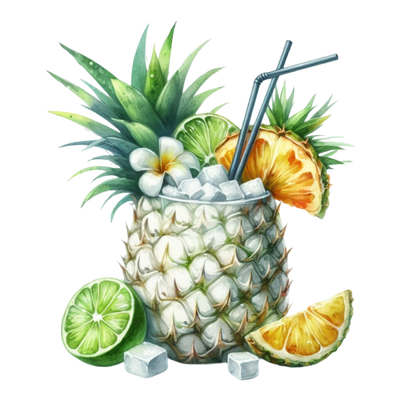 Bügelbild Pina Colada #1 Fylou's Style