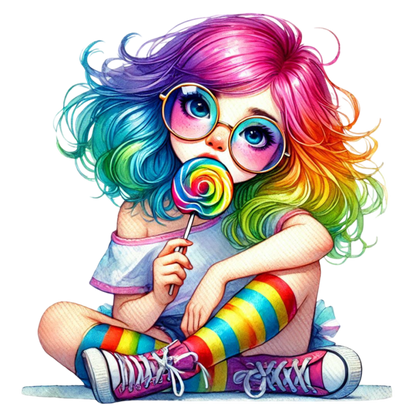 Bügelbild Lolli Girl #12 Fylou's Style