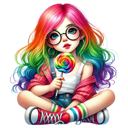 Bügelbild Lolli Girl #24 Fylou's Style