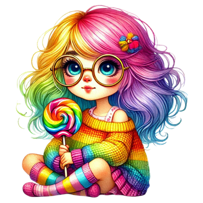 Bügelbild Lolli Girl #3 Fylou's Style