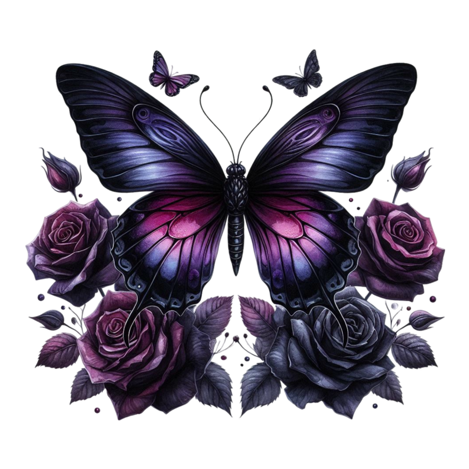 Bügelbild Gothic Sommer Schmetterling #3 Fylou's Style