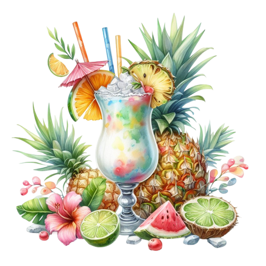 Bügelbild Pina Colada #3 Fylou's Style