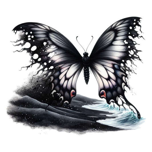 Bügelbild Gothic Sommer Schmetterling #5 Fylou's Style