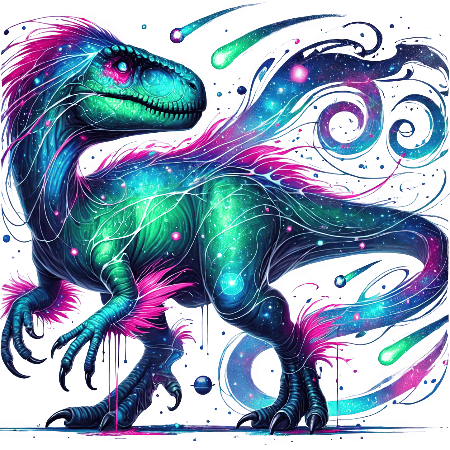 Bügelbild Galaxy Dino #1