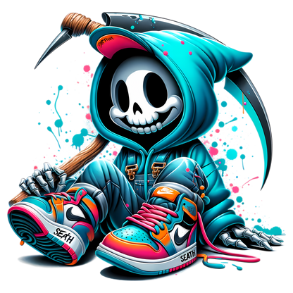 Bügelbild Streetwear Grim Reaper #4 Fylou's Style