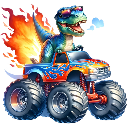 Bügelbild  Dino Monstertruck #2 Fylou's Style