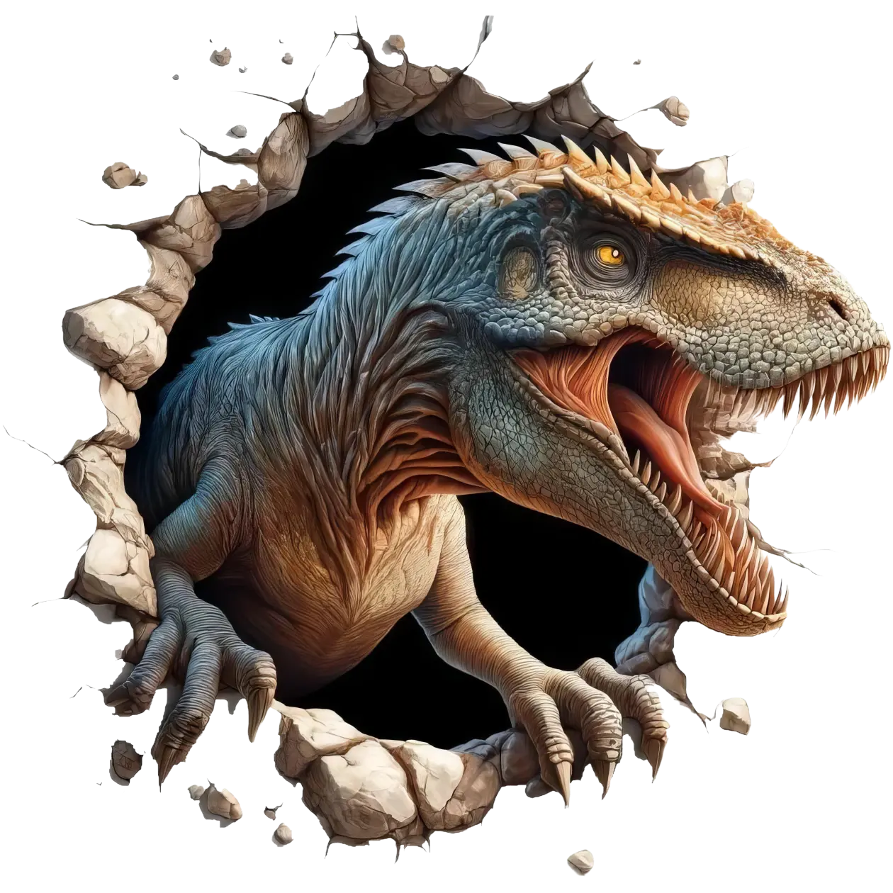 Bügelbild 3D T-Rex #9 Fylou's Style