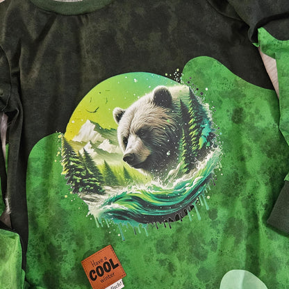 Bügelbild Winterzauber Braunbär #2