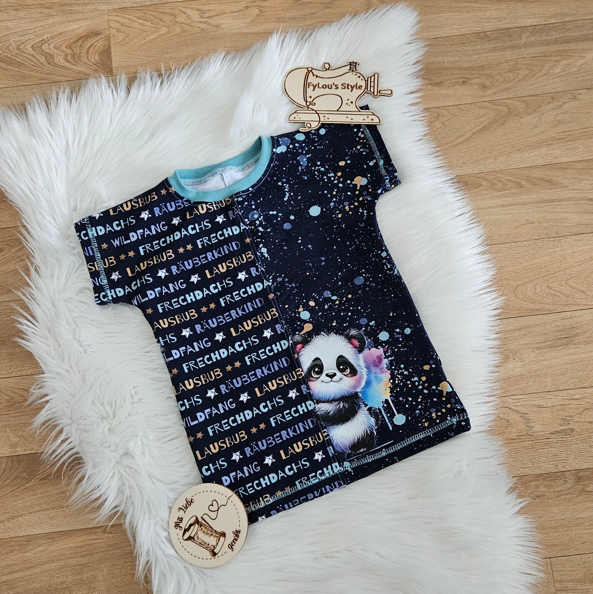 Bügelbild Guck Guck Panda Fylou's Style