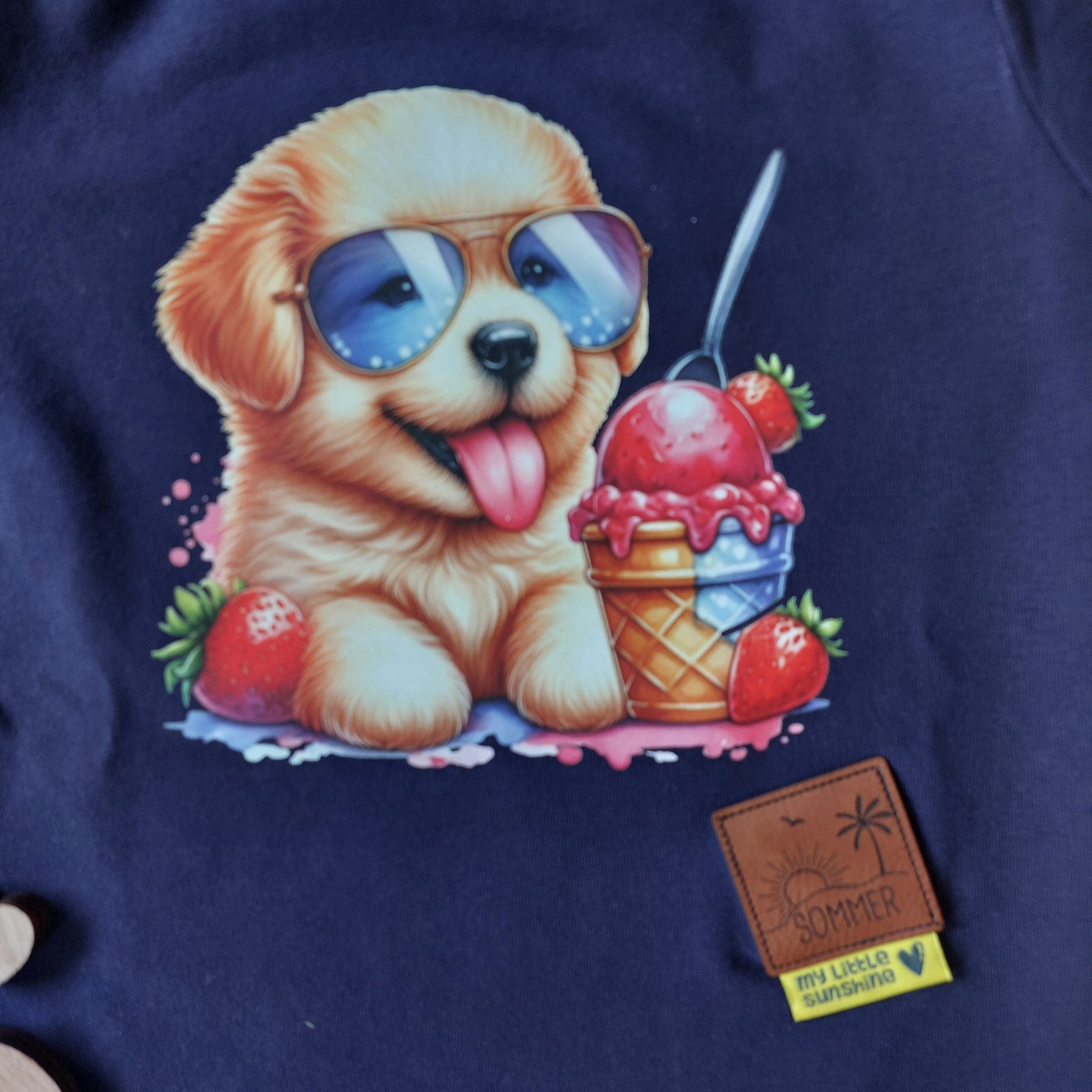 Bügelbild Hund isst Eis Fylou's Style
