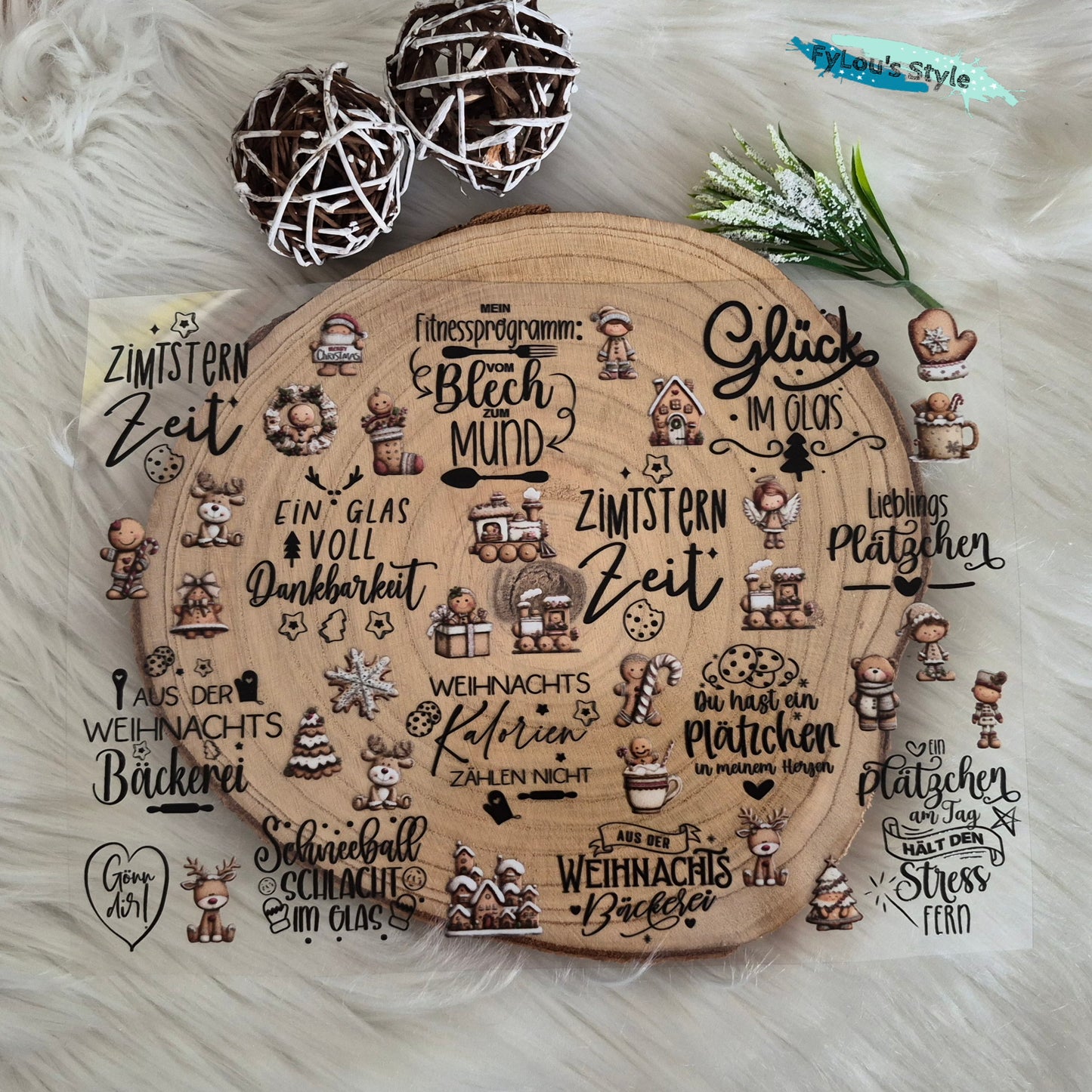 Rub on A4 Plätzchen