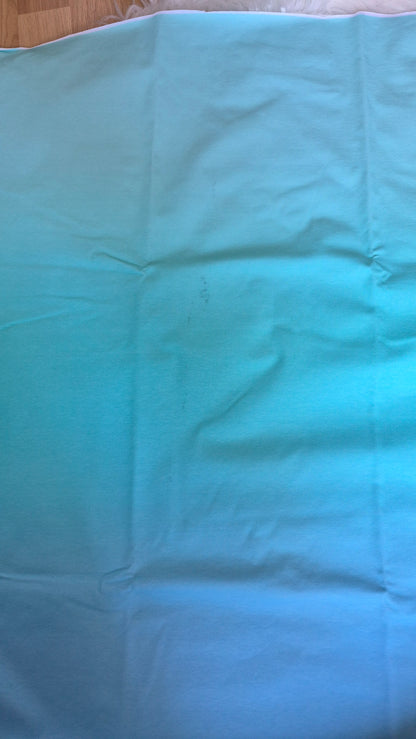*B-Ware* Panel Palm Sunset Helles Mint Verlauf Bio Jersey Überbreite