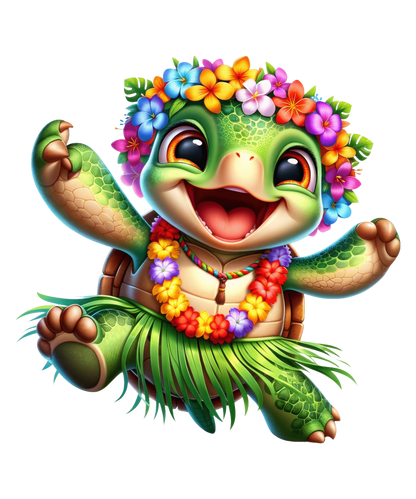 Bügelbild Hawaii Dancing Tiere #8 Fylou's Style