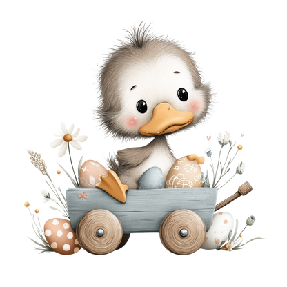 Bügelbild Oster Ente