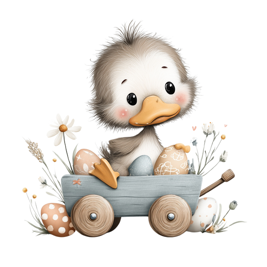 Bügelbild Oster Ente