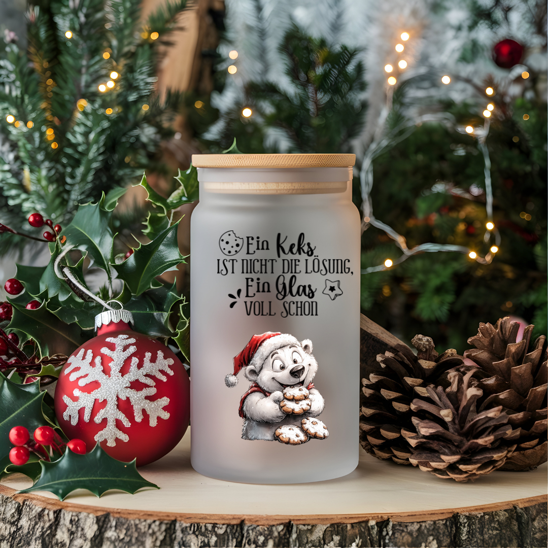 A4 Bogen Rub ON Sticker Eisbär Weihnacht, Winter, Sprüche, randlose Rubons