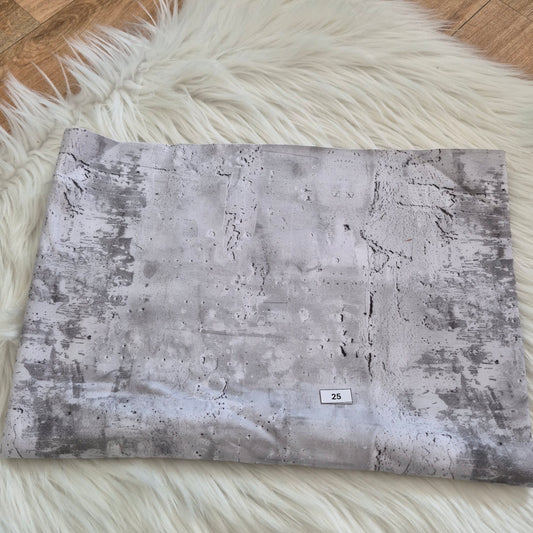 French Terry Grunge Hellgrau *Reststück 1m*