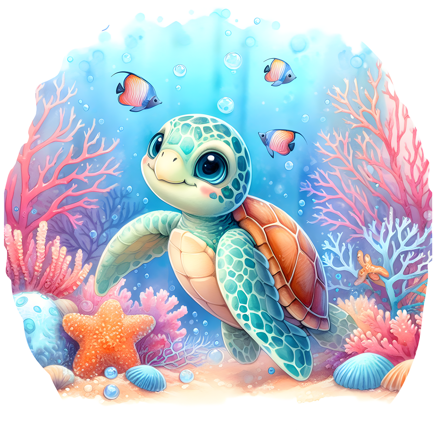 Bügelbild Wasserschildkröte #3
