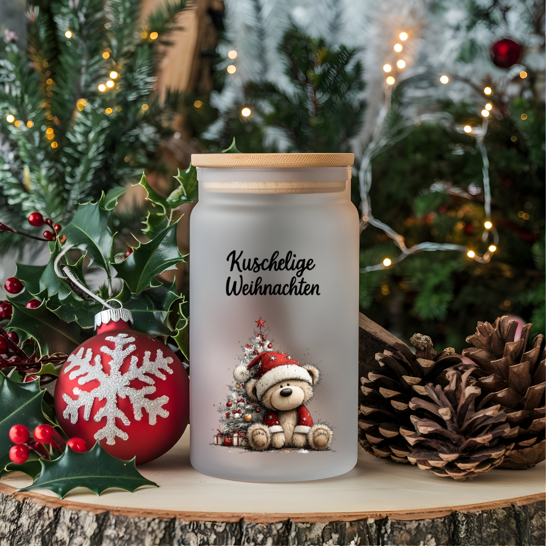 A4 Bogen Rub ON Sticker Winterliche Bären Weihnacht, randlose Rubons