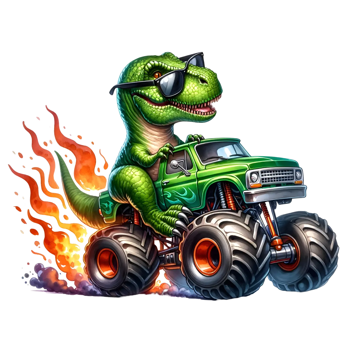 Bügelbild  Dino Monstertruck #9 Fylou's Style