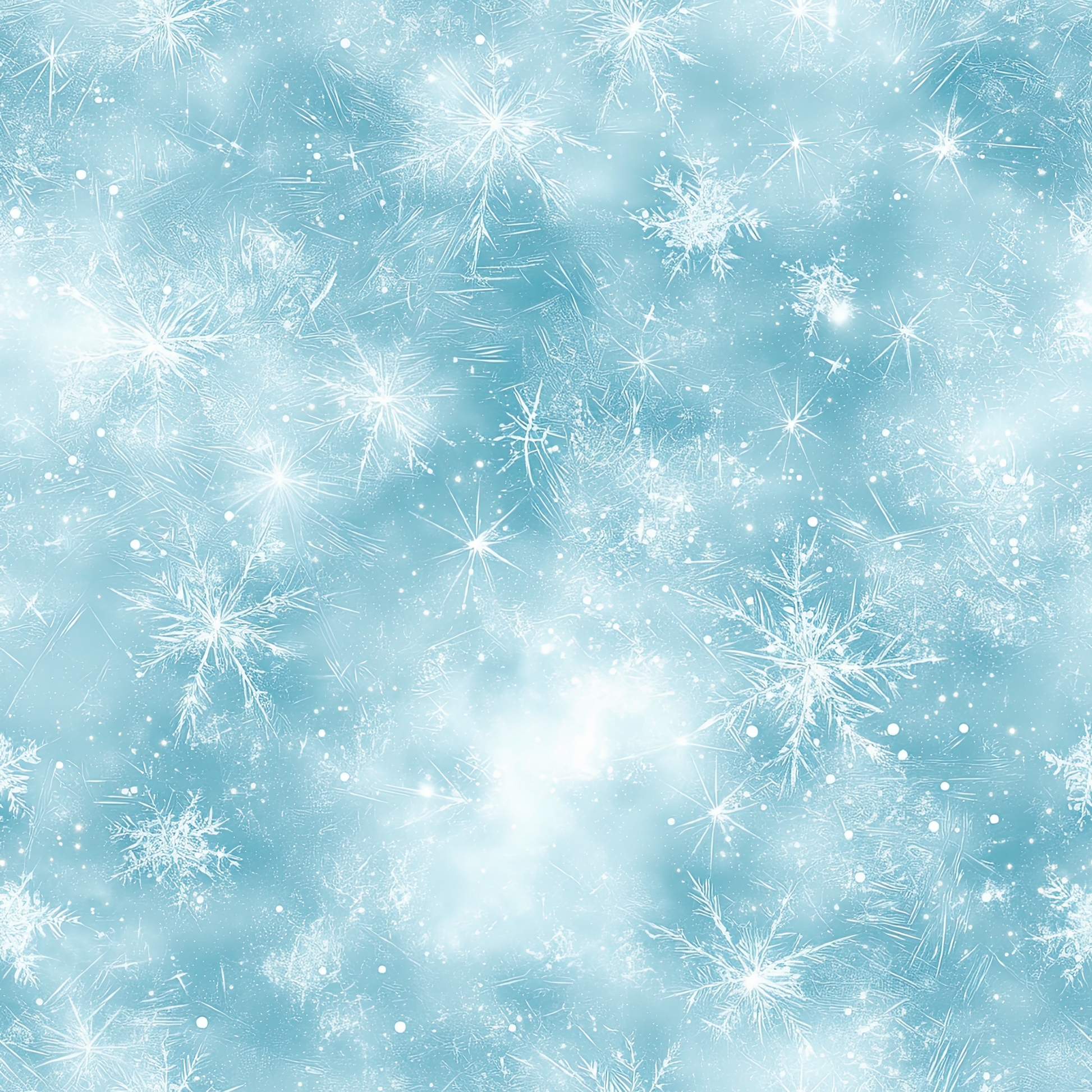 Eisflocken Eisblau Bio French Terry Stoff Muster Nahaufnahme