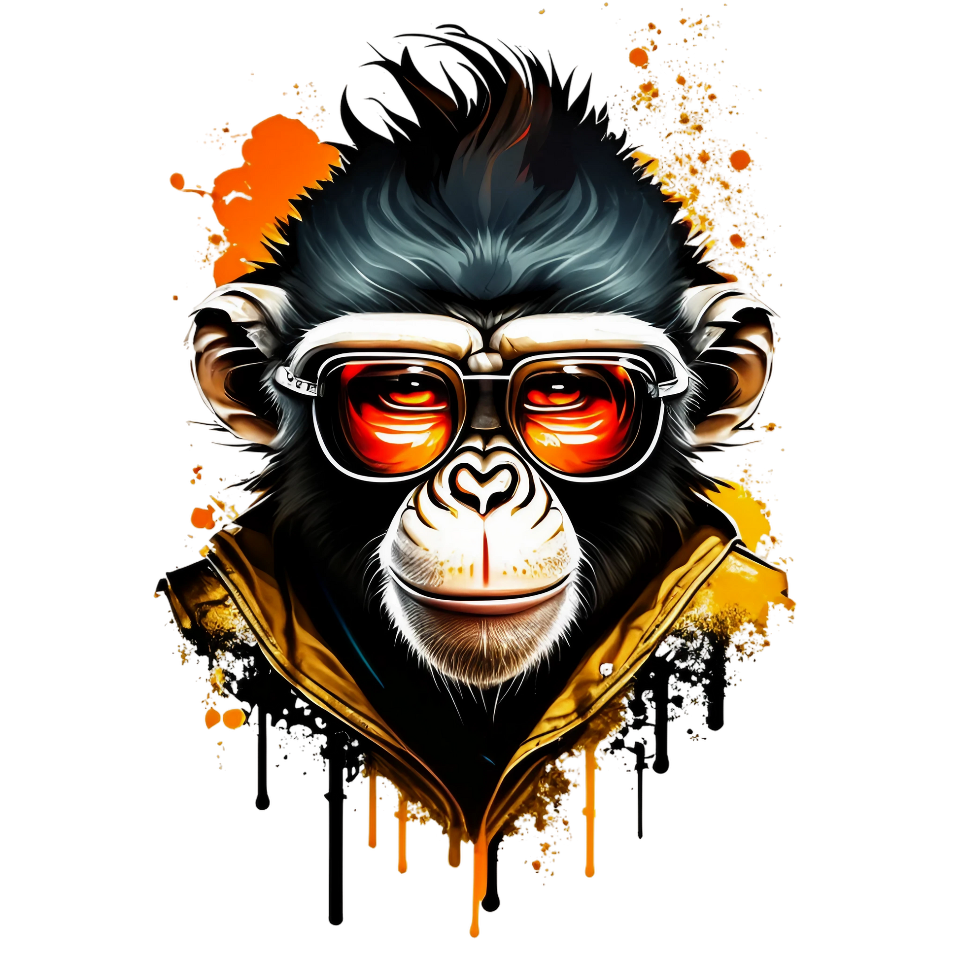 Bügelbild Cool Monkey Fylou's Style