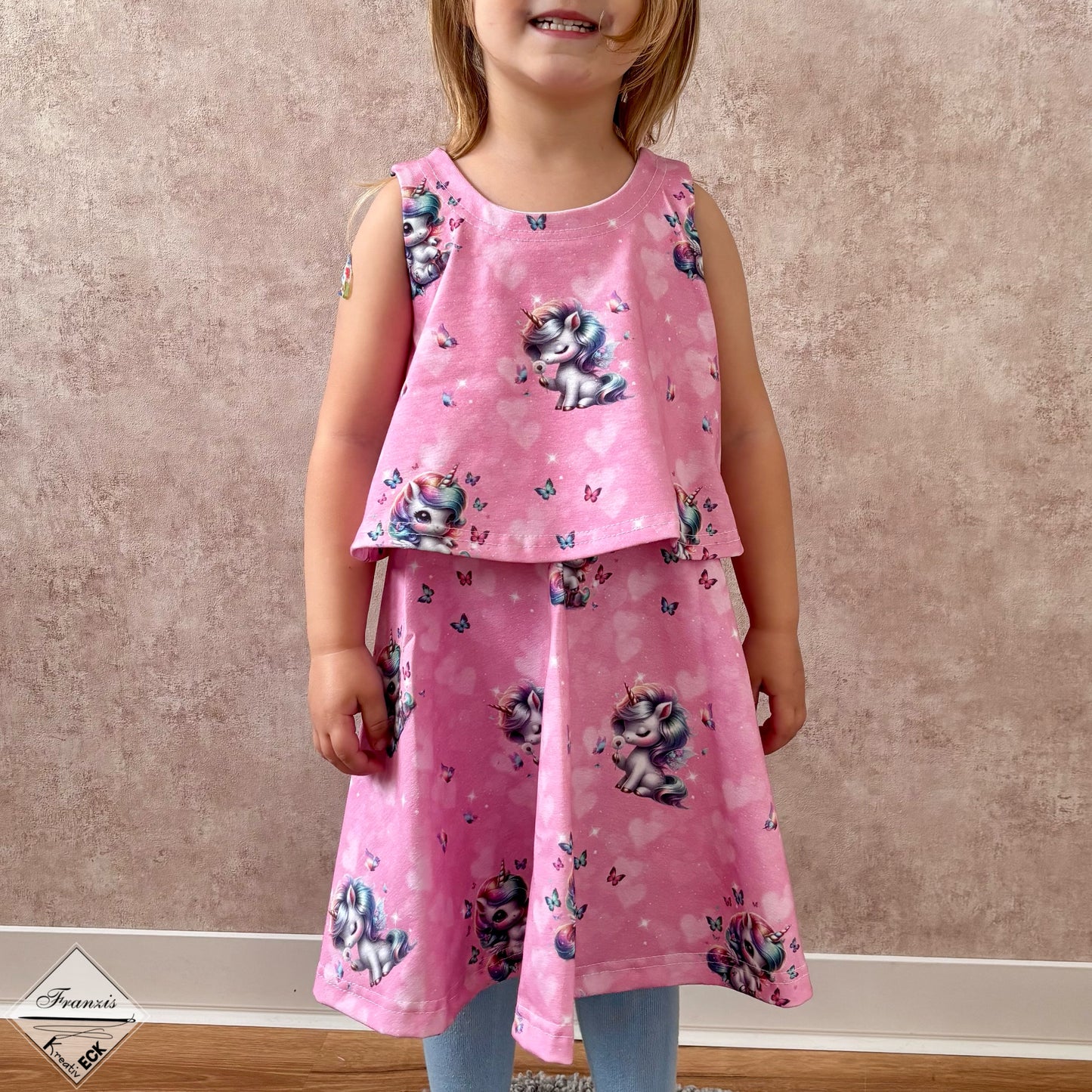Bio Jersey Rosa Einhorntraum