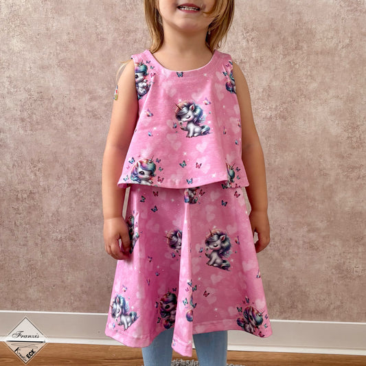 Bio Jersey Rosa Einhorntraum