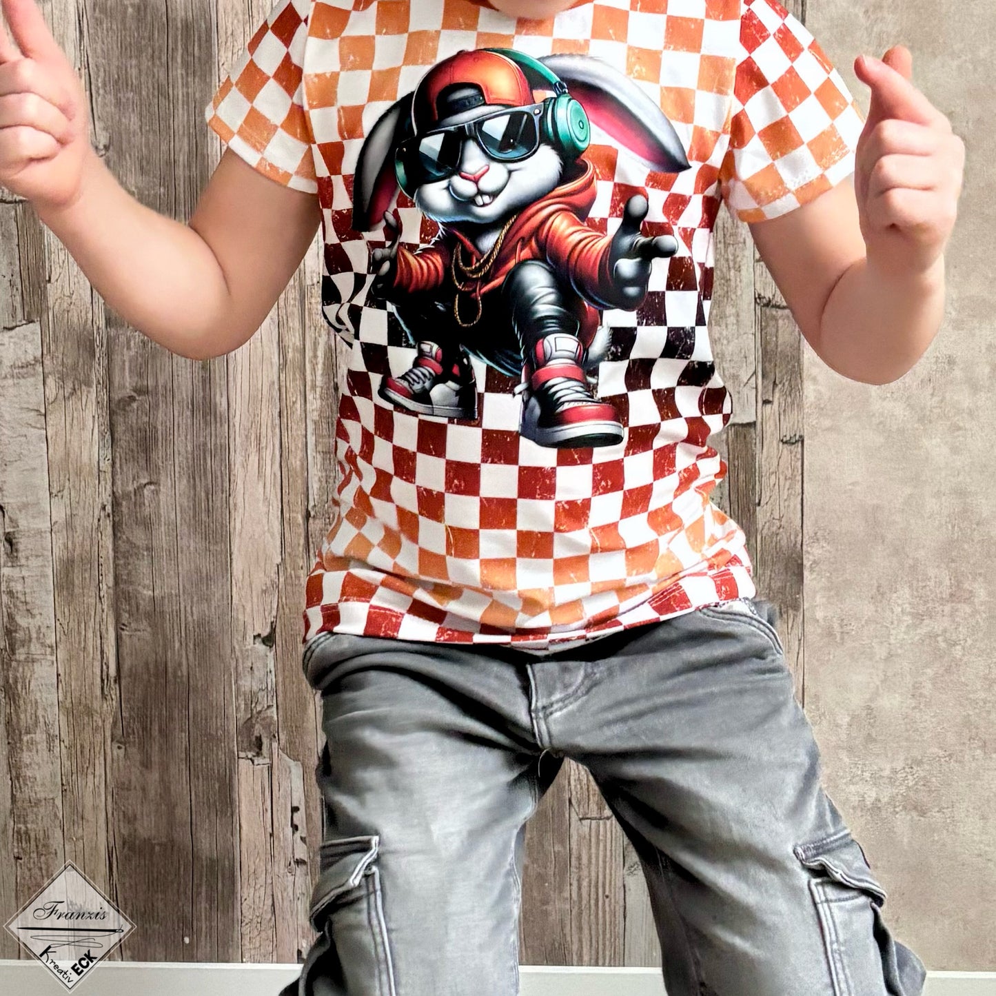 Bügelbild cool Oster Bunny