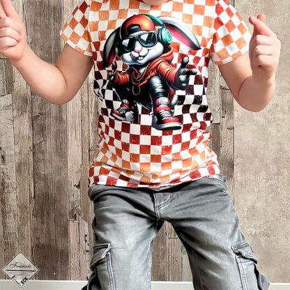 Bügelbild cool Oster Bunny