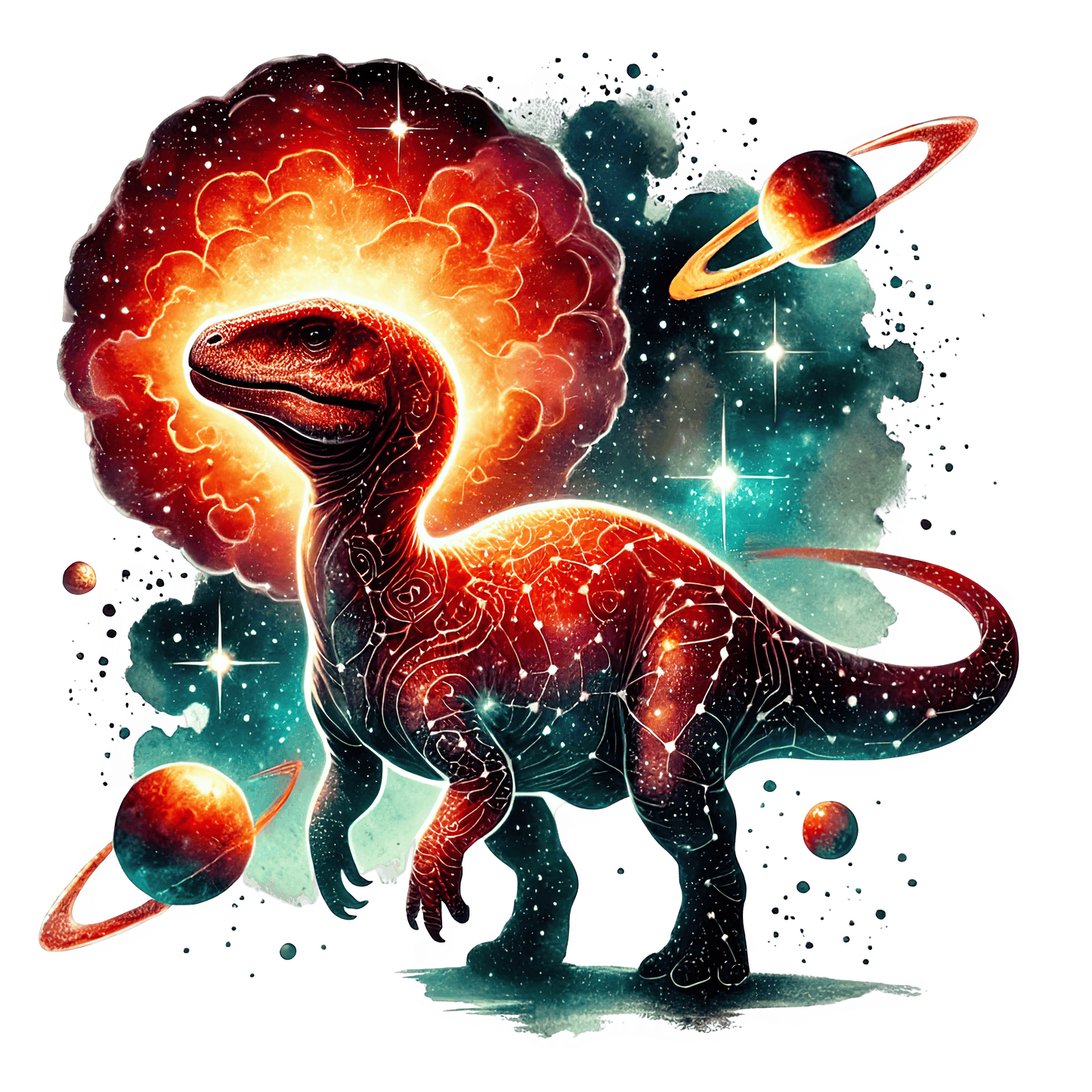 Bügelbild Galaxy Dino #2