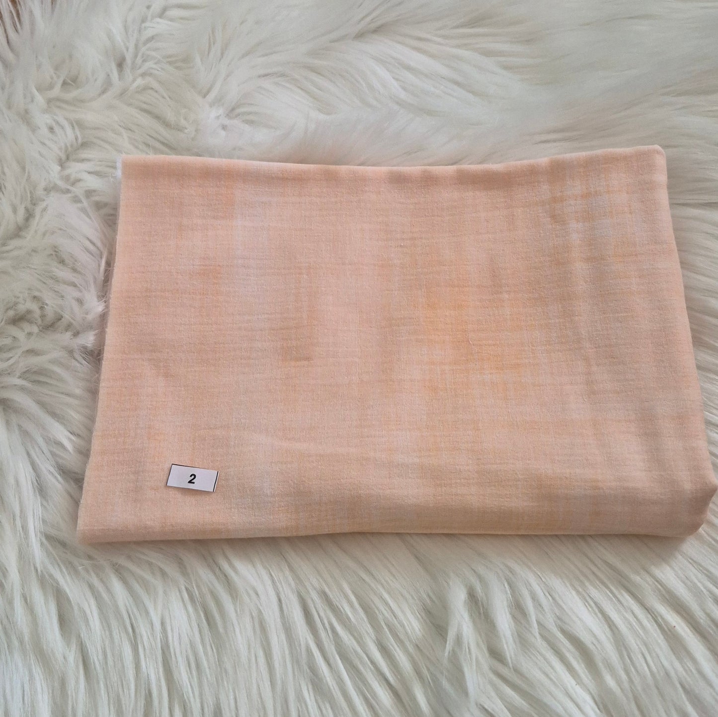 Musselin Leinen Apricot *Reststück 0,5m*