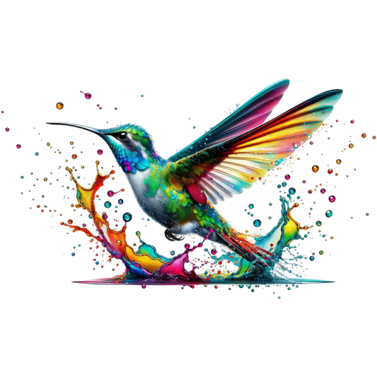 Bügelbild 3D Kolibri #9 Fylou's Style
