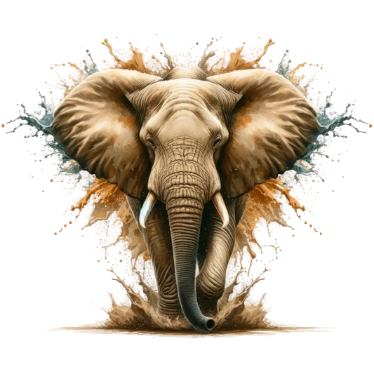 Bügelbild 3D Elefant #10 Fylou's Style