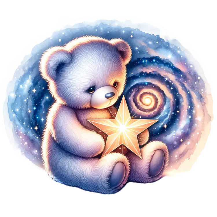 Bügelbild Astro Teddy Bär #1 - Fylou's Style
