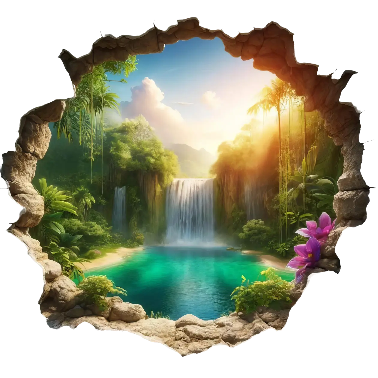 Bügelbild 3D Paradies #4 Fylou's Style