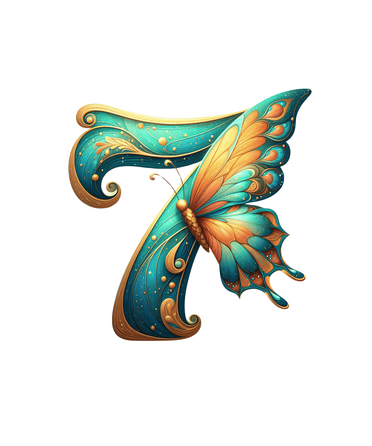 Iron-on image number 7 butterfly