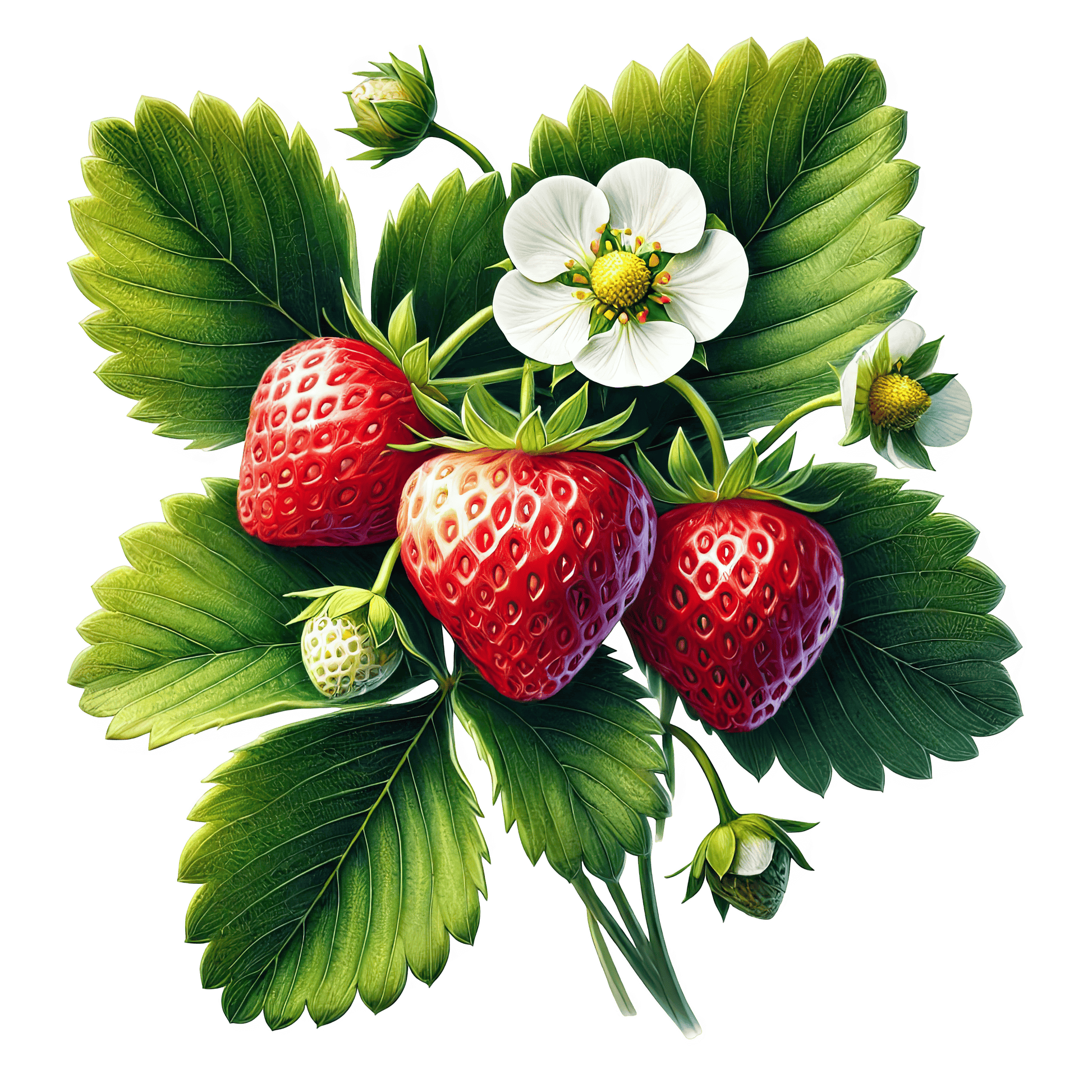 Bügelbild frische Erdbeeren #3 Fylou's Style