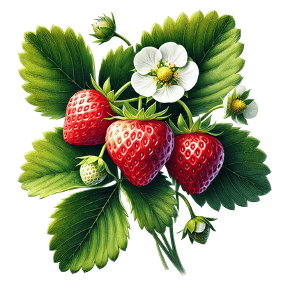 Bügelbild frische Erdbeeren #3 Fylou's Style