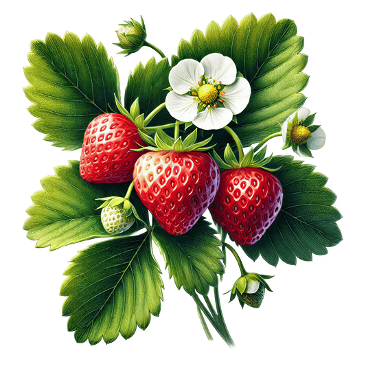 Bügelbild frische Erdbeeren #3 Fylou's Style