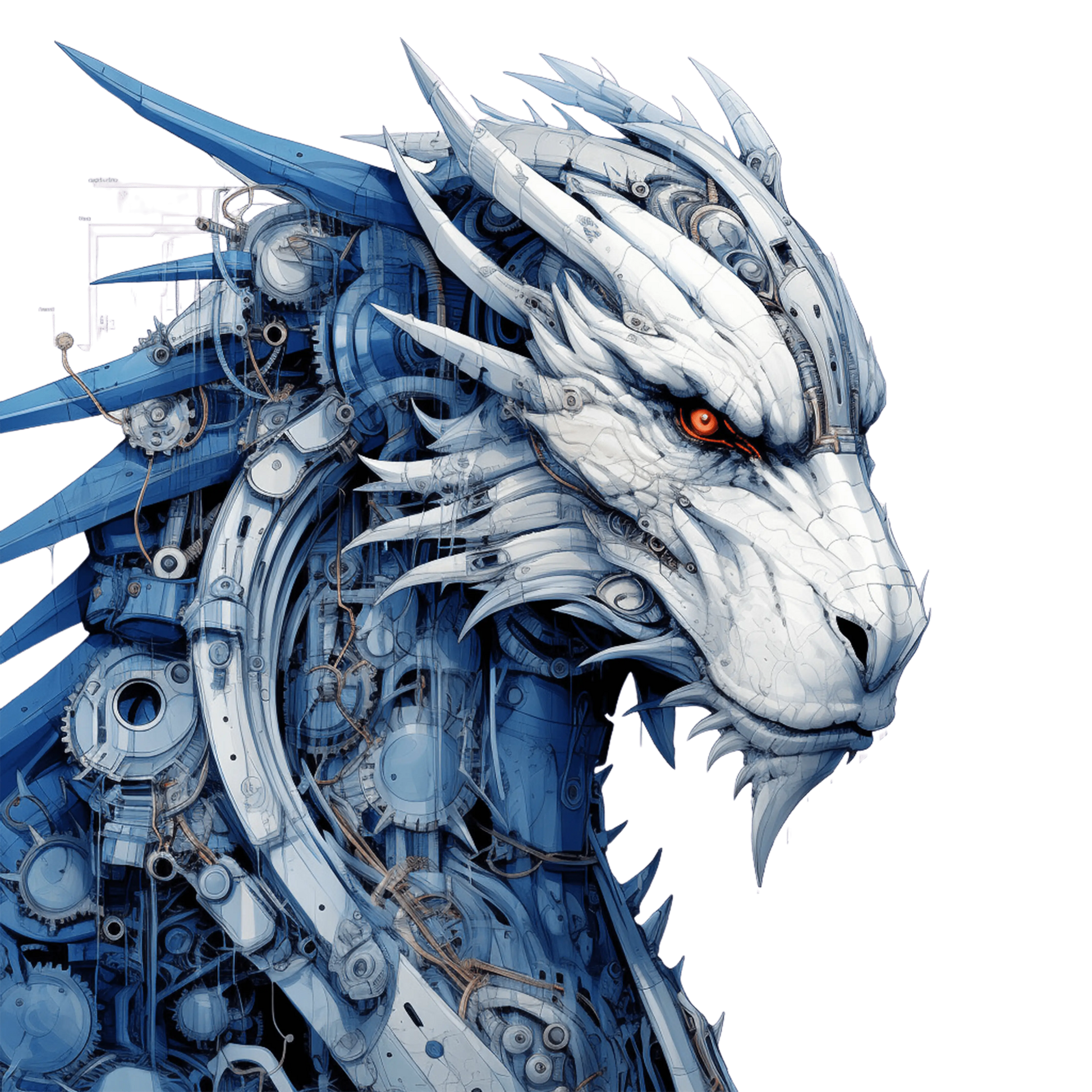 Bügelbild Steampunk Drache #5 Fylou's Style