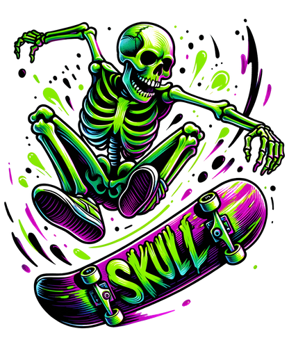 Bügelbild Skate Skull Fylou's Style