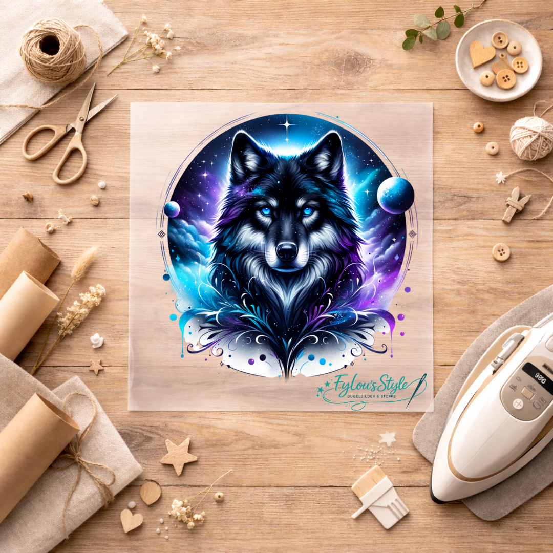 Bügelbild Magischer Wolf #2
