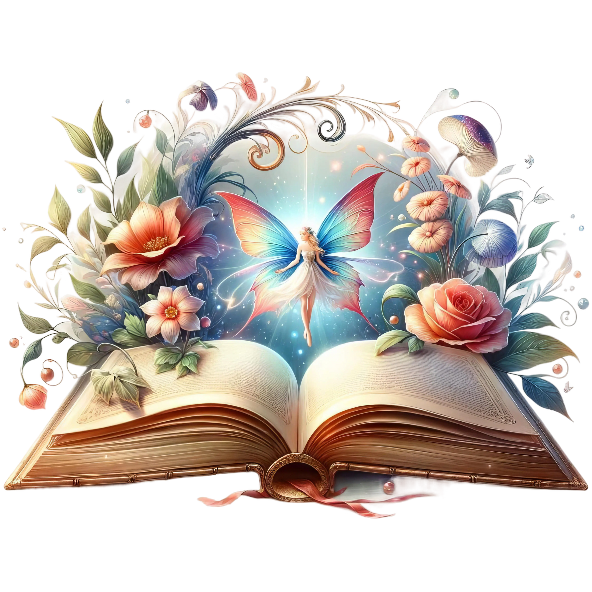 Bügelbild Magisches offenes Buch #7 Fylou's Style