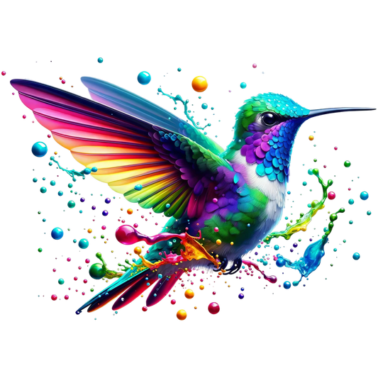 Bügelbild 3D Kolibri #5 Fylou's Style