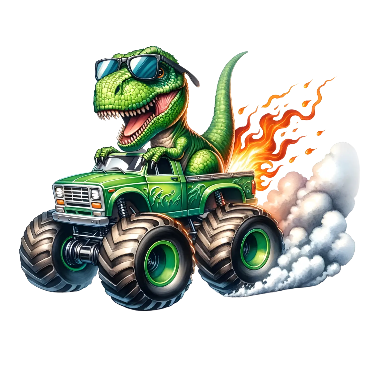 Bügelbild  Dino Monstertruck #7 Fylou's Style