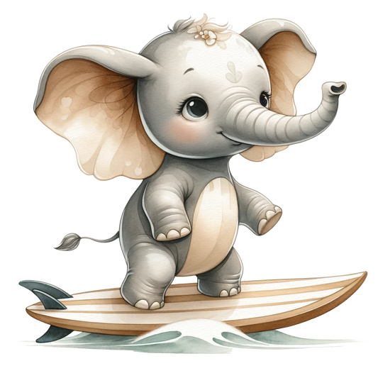 Bügelbild  Elefant #2 Fylou's Style