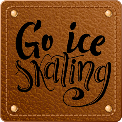Bügellabel Go Ice Skating - Fylou's Style