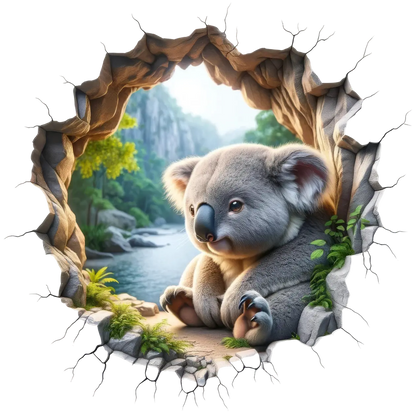 Bügelbild 3D Koala #7 Fylou's Style